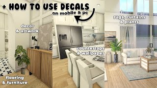 my favorite REALISTIC decal codes  how to use them  ROBLOX Bloxburg [upl. by Tye]