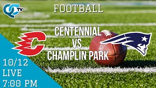 Football Centennial  Champlin Park  Champlin Park High School  QCTV [upl. by Durware]