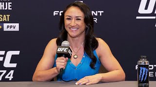 Esparza on Rematch With Namajunas She Was Dangerous Back Then and Shes Dangerous Now  UFC 274 [upl. by Ellehcear]