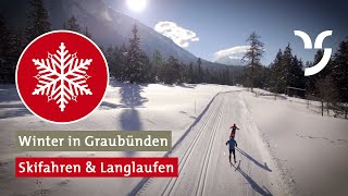 Skifahren und Langlaufen in Graubünden [upl. by Lynnet]