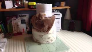 Step 4  How to make a Nappy Cake  JustRosieBeauty [upl. by Joette766]