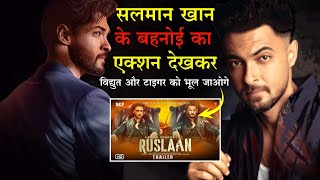 Aayush Sharma The New Action Hero In The House  Ruslaan Movie Teaser Review Reaction  ruslaan [upl. by Elaen]