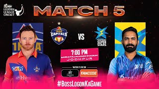 Live  Legends League Cricket Match 5  India Capitals VS Southern Super Stars  LLC 2024 [upl. by Nerwal]