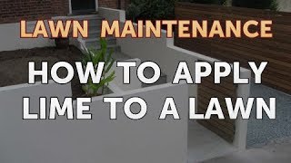 How to Apply Lime to a Lawn [upl. by Shurlock114]