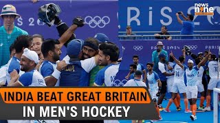 Olympics 2024 India Beat Great Britain In Mens Hockey Quarterfinal Enters Semifinal  News9 [upl. by Atiuqihc]