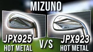 OLD VS NEW  Mizuno JPX 925 Hot Metal VS JPX 923 Hot Metal Irons [upl. by Alaj249]