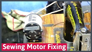 tailoring machine basic in tamil  how to fix sewing machine motor [upl. by Ermentrude]