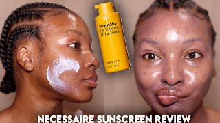 NECESSAIRE SUNSCREEN REVIEW  FIRST IMPRESSIONS  NEW AT SEPHORA  KENSTHETIC [upl. by Muscolo]