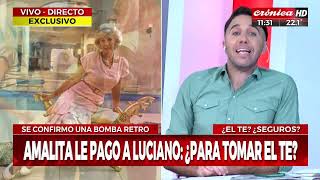 Aseguran que Amalia Fortabat le pagó 10 mil dólares a Luciano Castro para tomar el té [upl. by Yebot358]