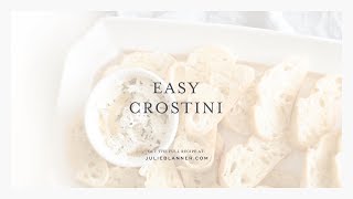 How to Make Crostini  The Ultimate Party Appetizer  4 ways [upl. by Hanfurd]