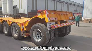 4 Axle Removable Gooseneck Trailer with Folding for Sale In Nigeria Lagos [upl. by Adnorahs]