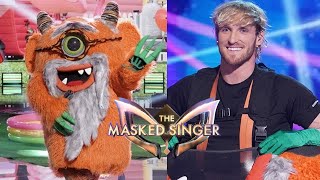 The Masked Singer  Logan Paul  Grandpa Monster  All Performances and Reveal [upl. by Aiclid528]