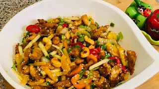 How to make Cashew Nut salad  Bangladeshi Restaurant Style [upl. by Pomona]