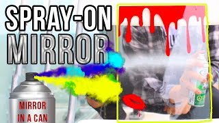 HOW TO MAKE CUSTOM MIRRORS WITH SPRAY PAINT  MIRROR IN A CAN [upl. by Ready]