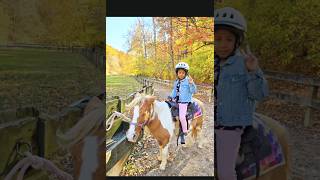 Horsey Horsey Dont You Stop  Riyas Pony Ride  Brown County State Park [upl. by Rezeile598]