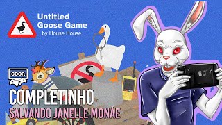 Untitled Goose Game COOP  COMPLETO  A Invasão Dos Gansos  PTBR [upl. by Ahsaret]