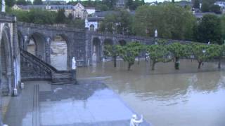 Reportage  Inondation du Sanctuaire de Lourdes  soir du 18 juin 2013 [upl. by Zetram615]