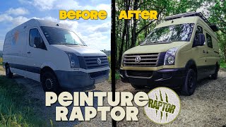 Ep6  🦖 PEINTURE RAPTOR sur le VAN   30 jours pour aménager un van  Thomas Davtin [upl. by Drapehs228]