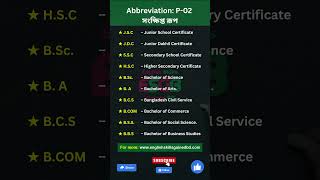 10 common abbreviations in English  commonly used abbreviations shorts spokenenglish [upl. by Alyakim942]