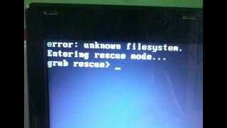 Linux  How To Fix Error  Unknown Filesystem Entering Rescue Mode Grub Rescue [upl. by Seto892]