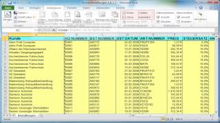 In Excel eine Tabelle ausdrucken [upl. by Lorrac]