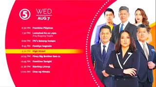 0410 TV5  Tonight Schedule 7AUG 2024 [upl. by Lloyd]