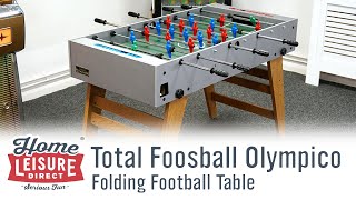 Total Foosball Olympico Folding Football Table [upl. by Appleby16]