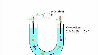 Électrolyse du bromure de cuivre [upl. by Rie]