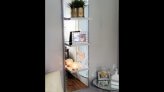 Mirrored Shelf Unit DIY [upl. by Ycrep]