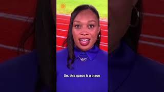 Allyson Felix shares what inspired her to start a nursery in the Olympic Village shorts [upl. by Sherj]