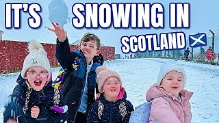 ITS SNOWING IN SCOTLAND  DAY IN THE LIFE  Mum of 12 Kids [upl. by Ilagam477]