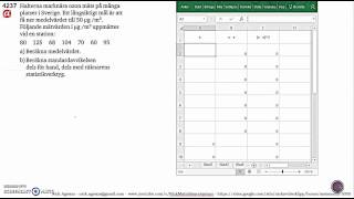 Matematik 5000 Ma 2bc VUXKapitel 4Statistik Läge och spridningsmått Standardavvikelse 4237 [upl. by Aihseym]