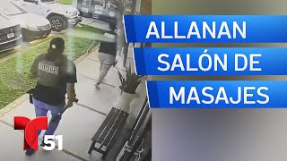 Allanan salón de masajes en Miami por investigación de tráfico humano [upl. by Dalton]