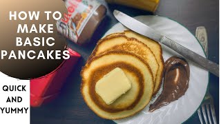 How to make Basic Pancakes  Quick Pancake Recipe  Pinch of Masti [upl. by Hadria]