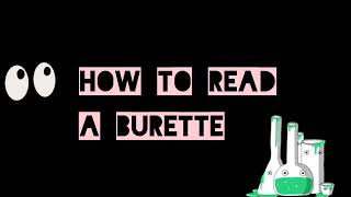 How to read a burette [upl. by Saalocin]