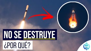 ¿Por qué los boosters de SpaceX no se destruyen al volver a la atmósfera   LANZAMIENTOS ESPACIALES [upl. by Goulet569]