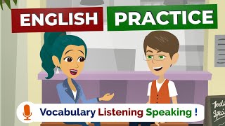 English Speaking Practice Easy Way  American English Conversation Practice [upl. by Odlanir]