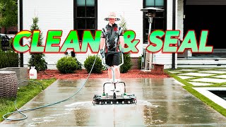 How To 625 Per Hour Concrete Cleaning and Sealing Job Same Day [upl. by Charlie999]