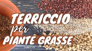 TERRICCIO PER PIANTE GRASSE  nuova formula con 4 ingredienti [upl. by Anairo]