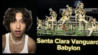 High School Student Reacts to Drum Corps  Santa Clara Vanguard 2018  Babylon [upl. by Hearn]