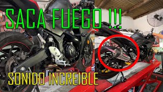 Yamaha R3 con escape libre y escape MOST locura total [upl. by Byrn]