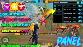 Free Fire Headshot Hack FF Mobile Panel REDX Panel 100Antiban Panel For Mobile  Injector Hack [upl. by Araem731]