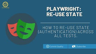 Playwright Tutorial Reuse state amp Reuse Authentication [upl. by Yemrots]