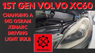 Volvo XC60 D1S OSRAM XENARC Xenon light bulb replacement [upl. by Tu]