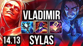 VLADIMIR vs SYLAS TOP  1116 6 solo kills Legendary Rank 10 Vlad  TR Challenger  1413 [upl. by Rosemare]