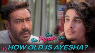 De De Pyaar De  Dialogue Promo How Old Is Ayesha  Ajay Devgn  Tabu  Rakul Releasing May 17th [upl. by Sibbie]