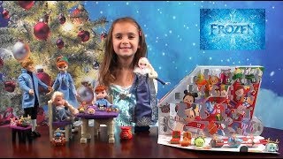 Princess Story Disney Frozen Anna and Elsa Open TsumTsum Advent Calendar for Christmas [upl. by Marguerie]