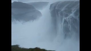 Huge waves Storm Imogen Ireland 8th February 2016 [upl. by Obed]