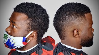 How to Cut a MOHAWK  BURST FADE MOHAWK Haircut and Beard Tutorial  Haircuts for Black Men [upl. by Pammie]