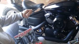 2008 Yamaha VStar 650 Winter Storage quotWinterizationquot 2015 [upl. by Llenrub]